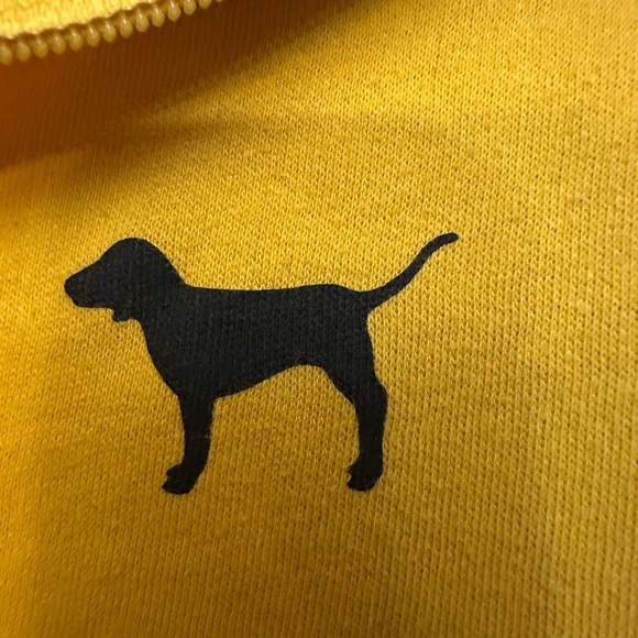 PINK Victoria's Secret Yellow 3/4 Zip Up Sweater - Picture 4 of 7
